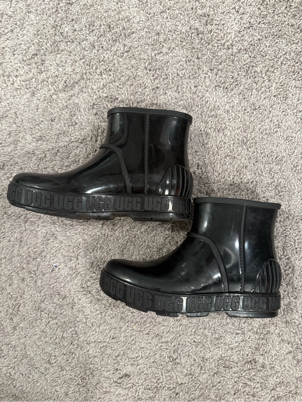 UGG Drizzlita Ankle Rain Boots, Black, Big Kid Sz 5
